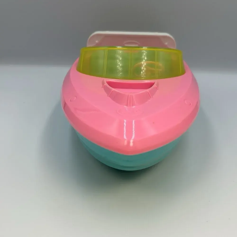 Mattel Barbie Doll Speedboat - Pink & Blue Toy Boat Beach Pool Summer Kids Girls